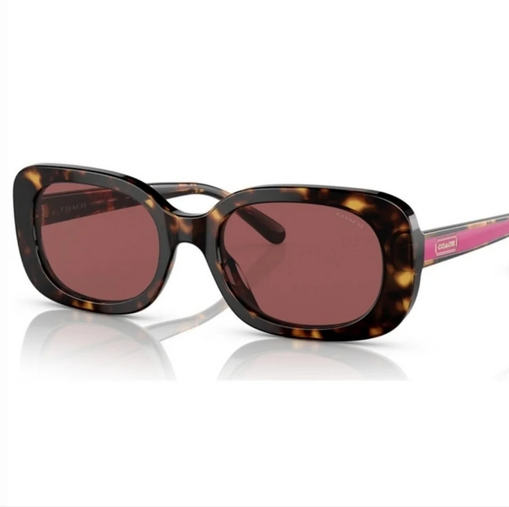 NEW! Coach Tortoise Shell w/ Violet Lense Sunglasses / Shades